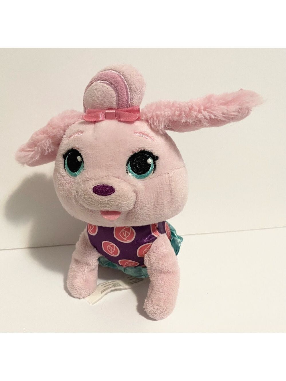 Rosie Sunny Day Pink Poodle Dog Plush Stuffed Animal Toy Small 6” Fisher Price